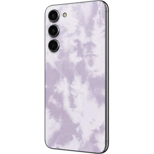 Purple and White Tie Dye Galaxy S23 Plus Skin