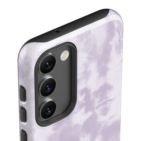 Purple and White Tie Dye Galaxy S23 Pro Case