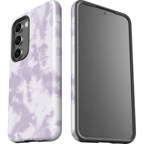 Purple and White Tie Dye Galaxy S23 Pro Case