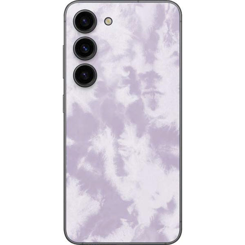 Purple and White Tie Dye Galaxy S23 Skin