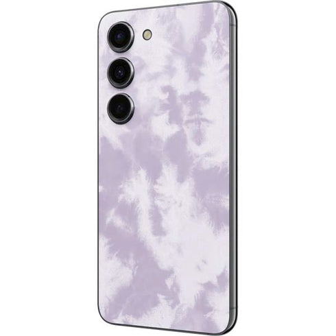 Purple and White Tie Dye Galaxy S23 Skin