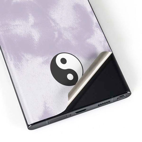 Purple and White Tie Dye Galaxy S23 Ultra Skin