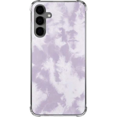 Purple and White Tie Dye Galaxy S24 Plus Clear Case