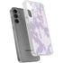 Purple and White Tie Dye Galaxy S24 Plus Clear Case