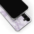 Purple and White Tie Dye Galaxy S24 Plus Clear Case