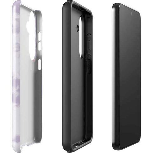 Purple and White Tie Dye Galaxy S24 Plus Impact Case