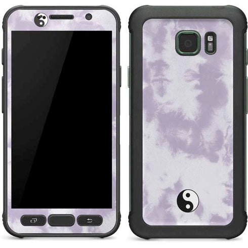 Purple and White Tie Dye Galaxy S7 Active Skin