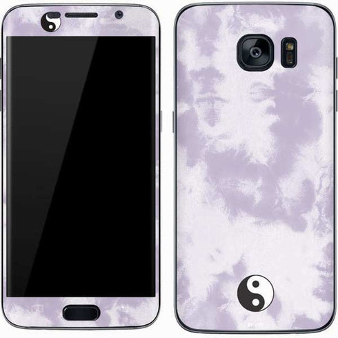 Purple and White Tie Dye Galaxy S7 Skin