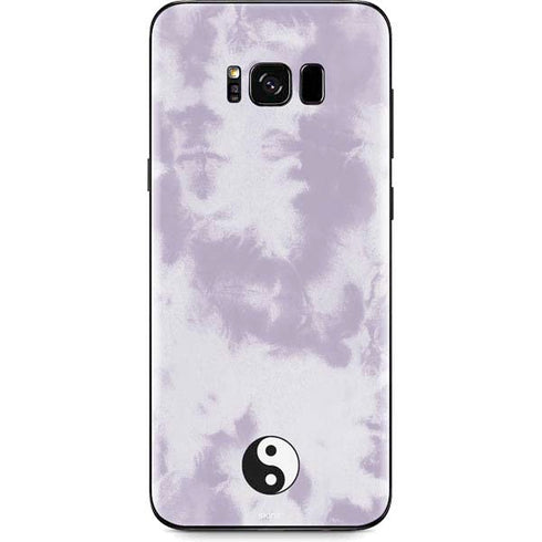 Purple and White Tie Dye Galaxy S8 Skin