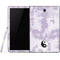 Purple and White Tie Dye Samsung Galaxy Tab Skin