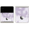 Purple and White Tie Dye Galaxy Z Flip3 5G Skin