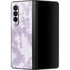 Purple and White Tie Dye Galaxy Z Fold3 5G Skin