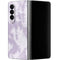 Purple and White Tie Dye Galaxy Z Fold4 5G Skin