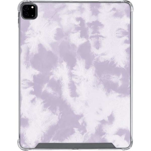 Purple and White Tie Dye iPad Pro 12.9in (2020) Clear Case