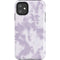 Purple and White Tie Dye iPhone 11 Impact Case