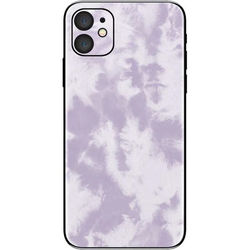 Purple and White Tie Dye iPhone 11 Skin