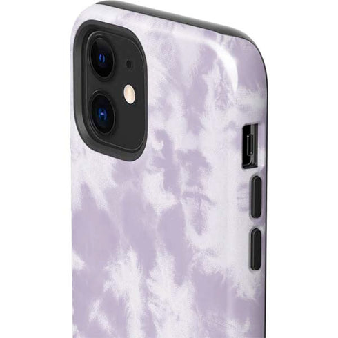 Purple and White Tie Dye iPhone 12 Impact Case