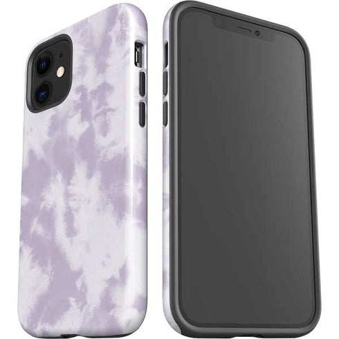 Purple and White Tie Dye iPhone 12 Impact Case