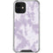 Purple and White Tie Dye iPhone 12 Mini Clear Case
