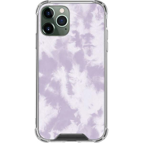 Purple and White Tie Dye iPhone 12 Pro Clear Case