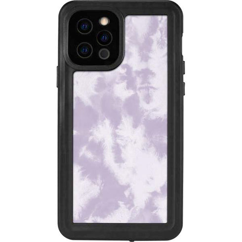 Purple and White Tie Dye iPhone 12 Pro Waterproof Case