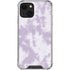 Purple and White Tie Dye iPhone 13 Mini Clear Case