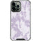 Purple and White Tie Dye iPhone 13 Pro Max Clear Case