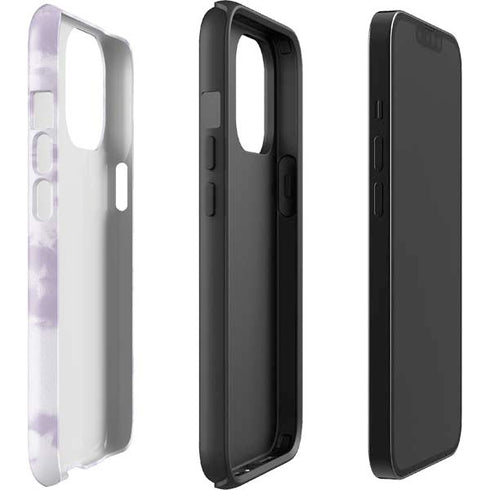 Purple and White Tie Dye iPhone 13 Pro Max Impact Case