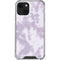 Purple and White Tie Dye iPhone 14 Plus Clear Case