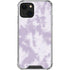 Purple and White Tie Dye iPhone 14 Plus Clear Case