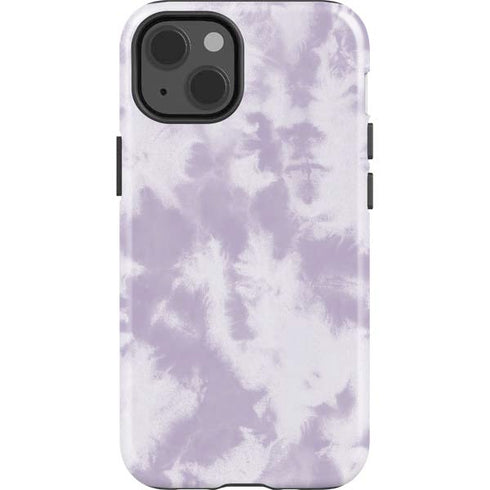 Purple and White Tie Dye iPhone 15 Impact Case