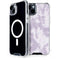 Purple and White Tie Dye iPhone 15 Plus MagSafe Case