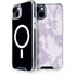 Purple and White Tie Dye iPhone 15 Plus MagSafe Case