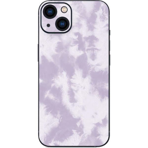 Purple and White Tie Dye iPhone 14 Plus Skin