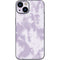 Purple and White Tie Dye iPhone 14 Plus Skin