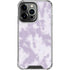 Purple and White Tie Dye iPhone 15 Pro Clear Case