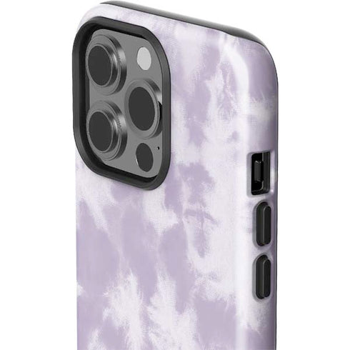 Purple and White Tie Dye iPhone 14 Pro Impact Case