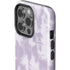 Purple and White Tie Dye iPhone 14 Pro Impact Case