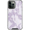 Purple and White Tie Dye iPhone 15 Pro Max Clear Case