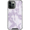 Purple and White Tie Dye iPhone 14 Pro Max Clear Case