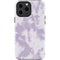 Purple and White Tie Dye iPhone 15 Pro Max Impact Case