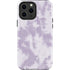 Purple and White Tie Dye iPhone 14 Pro Max Impact Case