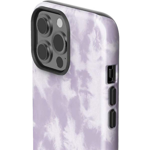 Purple and White Tie Dye iPhone 15 Pro Max Impact Case