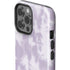 Purple and White Tie Dye iPhone 14 Pro Max Impact Case