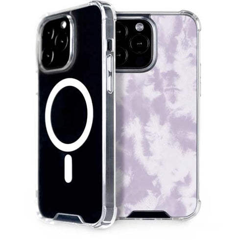 Purple and White Tie Dye iPhone 15 Pro Max MagSafe Case