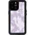 Purple and White Tie Dye iPhone 14 Pro Max Waterproof Case