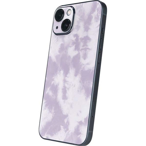 Purple and White Tie Dye iPhone 14 Skin