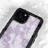 Purple and White Tie Dye iPhone 15 Waterproof Case