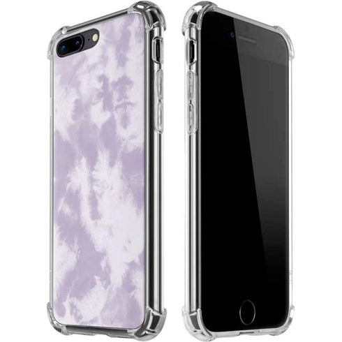 Purple and White Tie Dye iPhone 7/8 Plus Clear Case