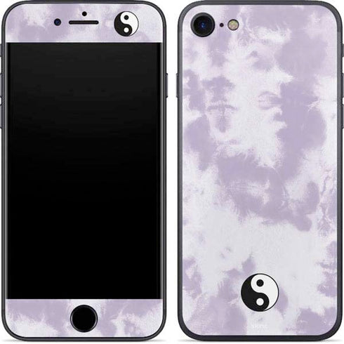 Purple and White Tie Dye iPhone 7 Skin